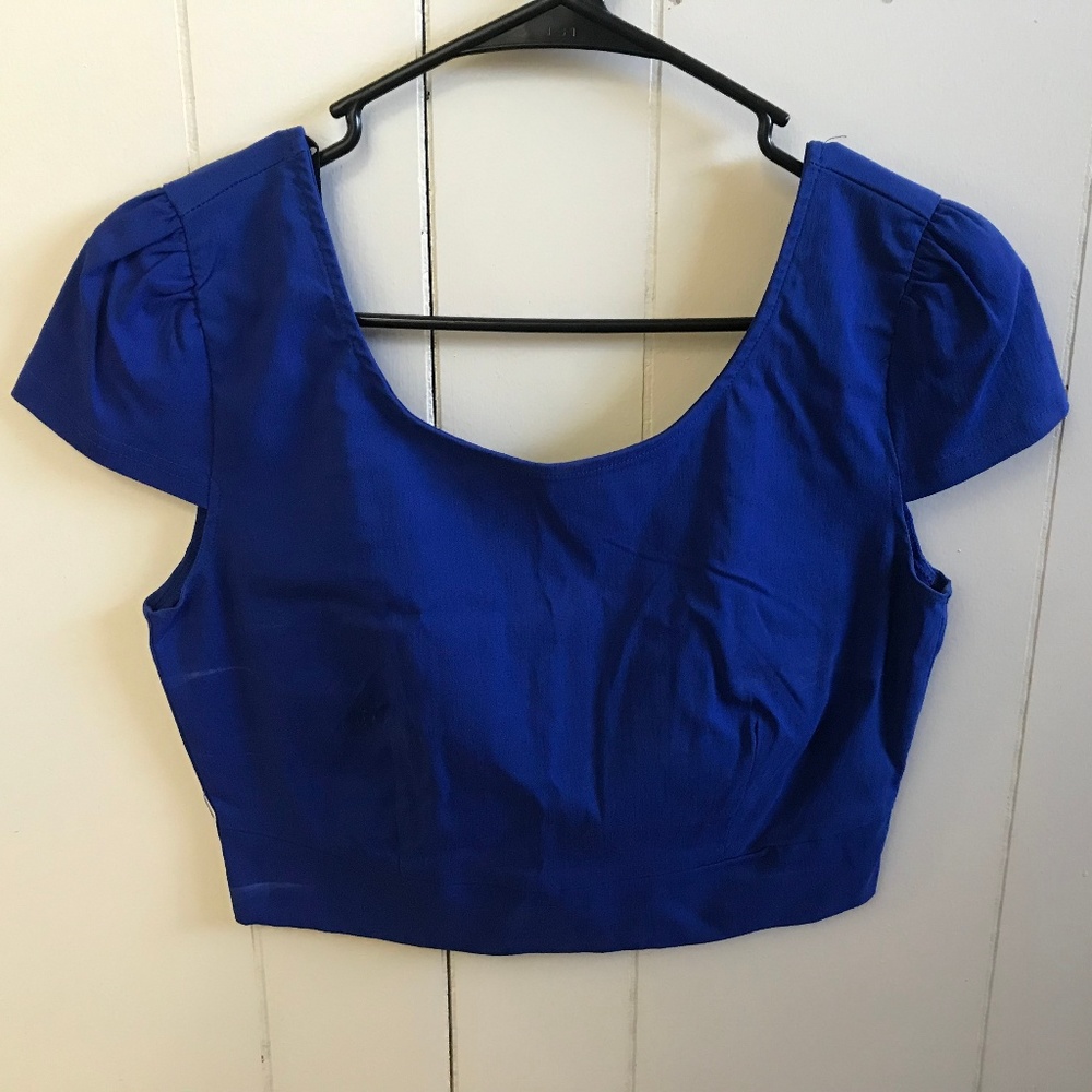 Cobalt Blue Crop Top
